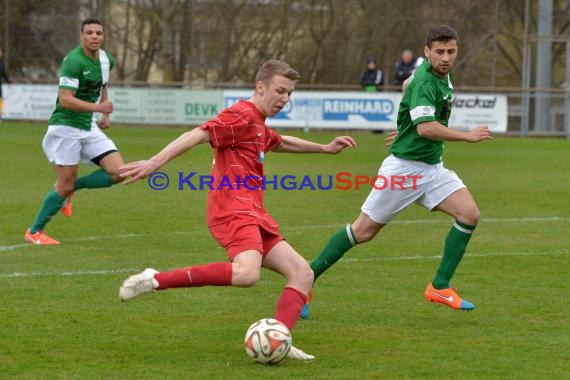 Landesliga Rhein Neckar FC Zuzenhausen gegen SG Wiesenbach 28.03.2015 (© Siegfried)